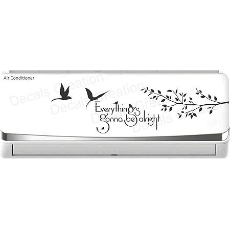 Buy Decals Creation Vinyl Split AC, Wall Sticker (Multicolour, Sticker ...