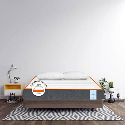 SLEEP SPA DUET Z with SrtX Technology 6 inch Queen High Resilience (HR ...