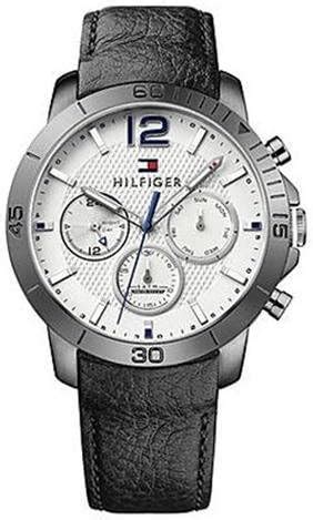 Tommy Hilfiger Men Leather Analog Silver Dial Watch - Th1791271J, Band ...