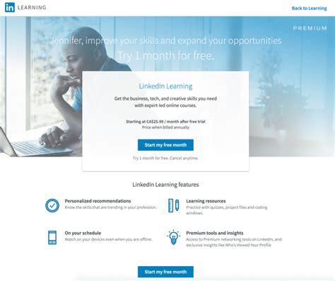 Image result for LinkedIn. Learning User Interface