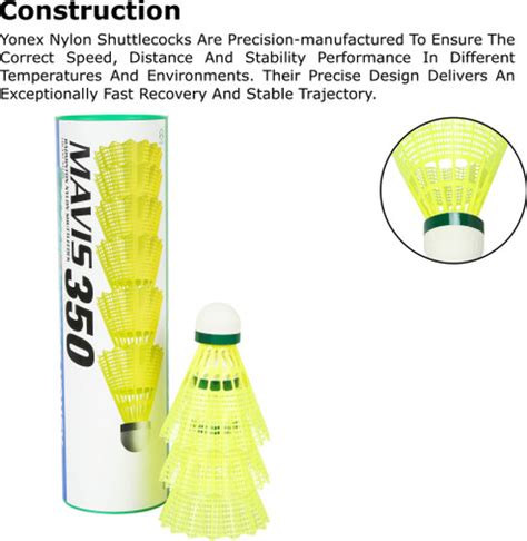 YONEX MAVIS 350 Nylon Shuttle - Yellow - Buy YONEX MAVIS 350 Nylon ...