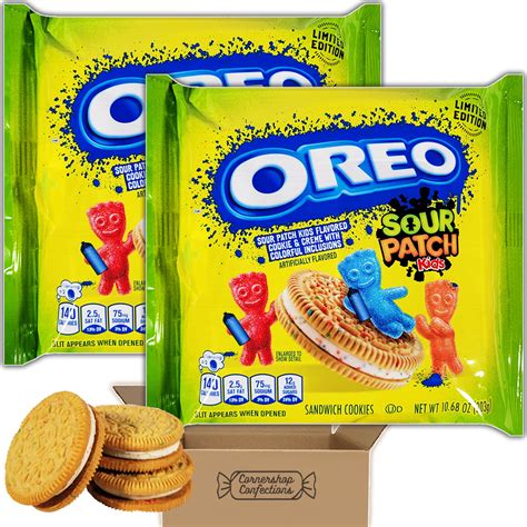 Oreo Sour Patch Kids Flavored Cookies Bulk Pack - Sour and Sweet - 2 ...
