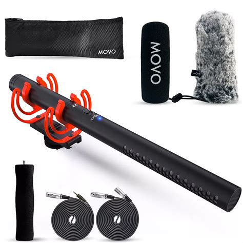 Movo X3-II 11-inch XLR Supercardioid Shotgun Condenser Microphone for ...