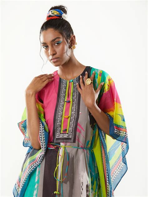 Kaftans Online- Buy Designer Kaftans Dress & Block Print Kaftans | The Loom