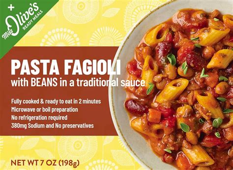 Amazon.com: Miss Olives Pasta Fagioli Microwavable Lower Sodium Healthy ...