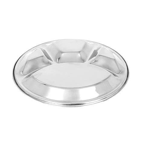 Bengani Stainless Steel 22 Gauge Deluxe Plate | Bhojan Thal | 1 Pc ...