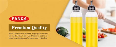 PANCA Oil Dispenser 1 litre, Oil Bottle for kitchen Litre, Oil Storage ...