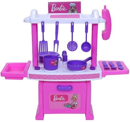CITRODA Barbie My Little Chief Kitchen Play Set for Girls Barbie ...