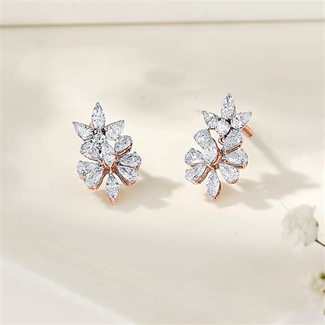 Prismatic Blossom Yellow Gold Stud Earring for Women – PNG Jewellers