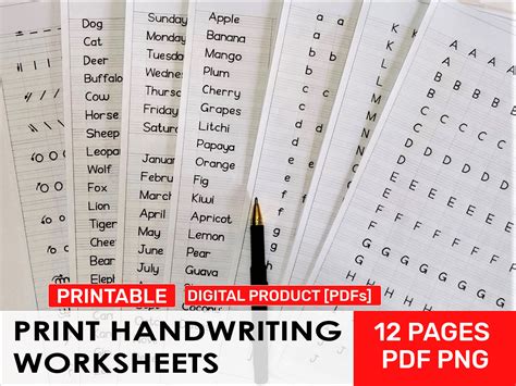 Free Handwriting Worksheet Printable + Practice! - Printable Art and Words