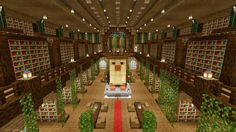 Image result for Minecraft Library House Design
