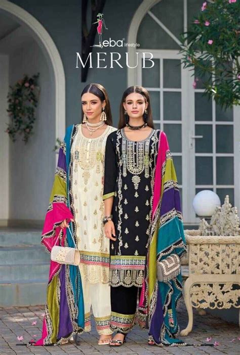 Eba Merub Chinon Readymade Designer Suits Collection