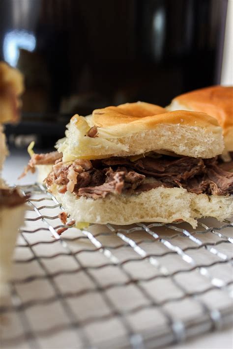 Slow Cooker Pepperoncini Pot Roast Sliders - Nomaste Hungry