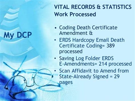 County San Diego Vital Records and Statistics Department Internship