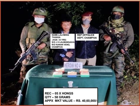 Assam Rifles recovers drugs worth Rs 2.74 crore in Aizwal, four held