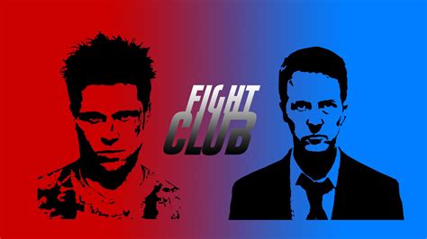 Fight Club HD Wallpaper – Iconic Movie Duel in Bold Colors