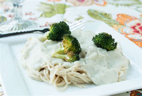 Vegan Alfredo With Broccoli Recipe | Dirty Dishes Messy Kisses