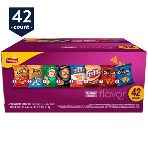 Frito-Lay Variety Pack Snacks, Family Size, Perfect for Parties, 42 ...