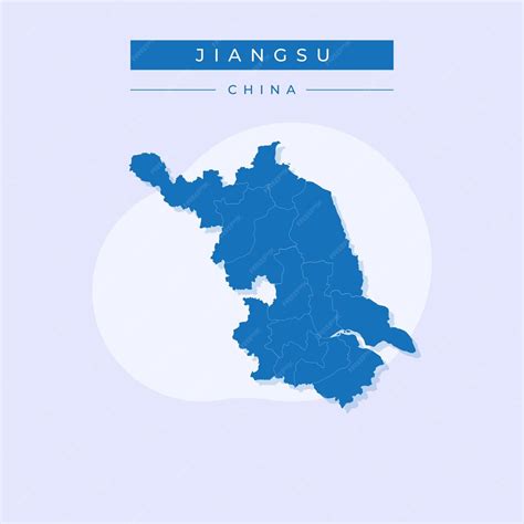 Premium Vector | Vector illustration vector of jiangsu map china