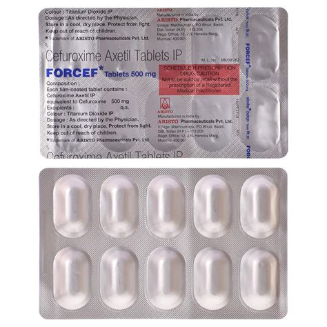 Forcef 500 mg - Strip of 10 Tablets : Amazon.in: Health & Personal Care