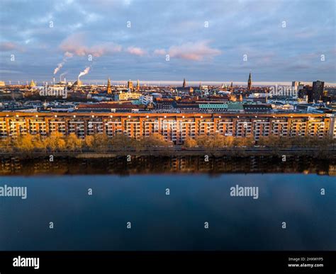 Aerial view of the cityscape of Copenhagen the capital city of Denmark Stock Photo - Alamy