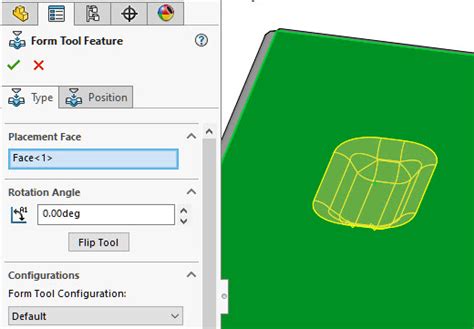 SolidWorks Forming Core Tool Tutorial 的图像结果