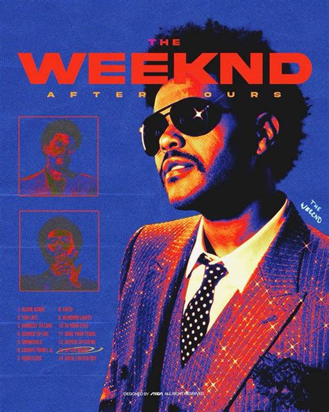 @atcagraph Poster Design The Weeknd | The weeknd poster, Graphic poster ...
