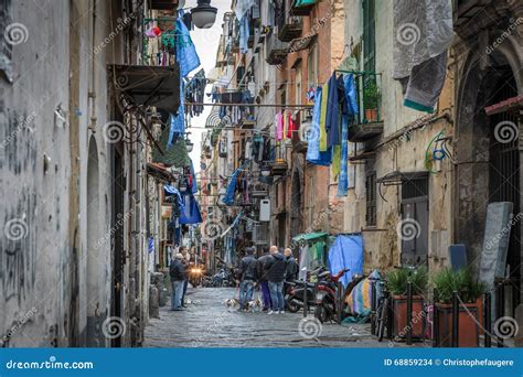 Naples spanish quarters editorial stock image. Image of travels - 68859234