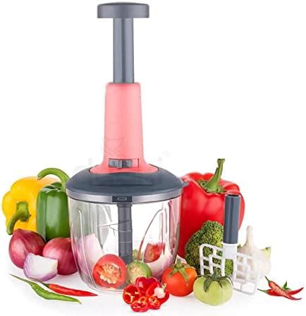 Dudki 1100 ml 2 in 1 Push up chopper with blender affixed with 6 sharp ...