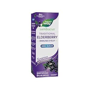 Nature's Way, Sambucus, Standardized Elderberry, Sugar-Free, 8 fl oz ...