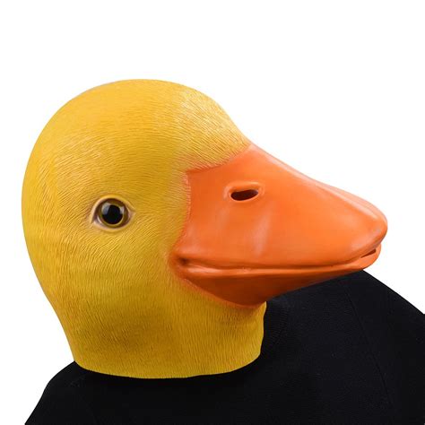 Buy PARTY STORY Duck Mask Halloween Latex Animal Mask Novelty Rubber ...