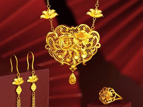 KMF丨黄金饰品套装丨珠宝摄影丨黄金摄影_珠宝摄影邓sen-站酷ZCOOL