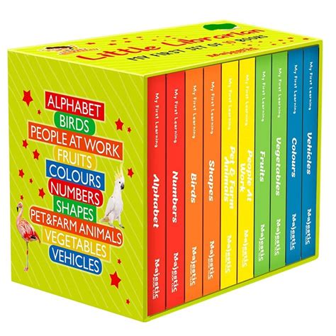 Little Library Set Of 10 Mini Board Books for Early Education – Snooplay
