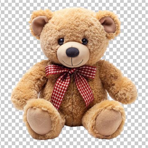 Teddy bear with brown transparent background | Premium AI-generated PSD