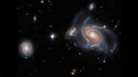 Hubble Telescope Spots Party Of Spiral Galaxy In The Cosmos - Science