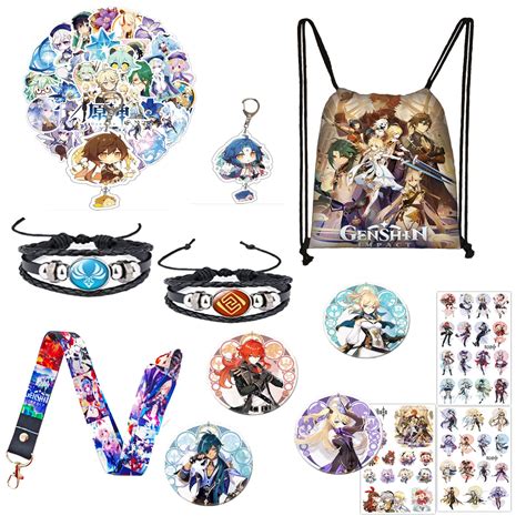 Buy YUANHUISHENGYUANHUISHENG Genshin Impact merch Gift Sets - 1 Genshin ...