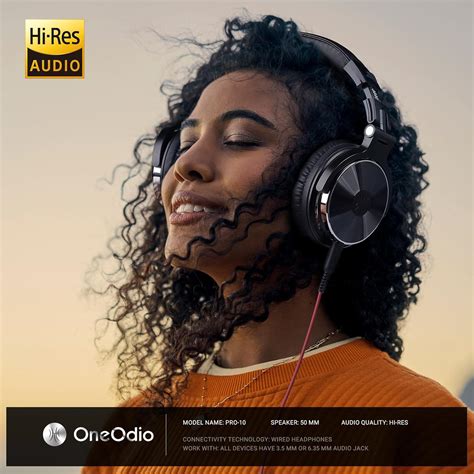 OneOdio Pro-10 Over Ear Headphones-Adapter Free Closed Back & Mixing DJ ...
