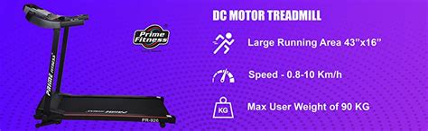 Buy Prime Fitness PR 926 Motorized Fitness Home Treadmill 2.5 HP Peak ...