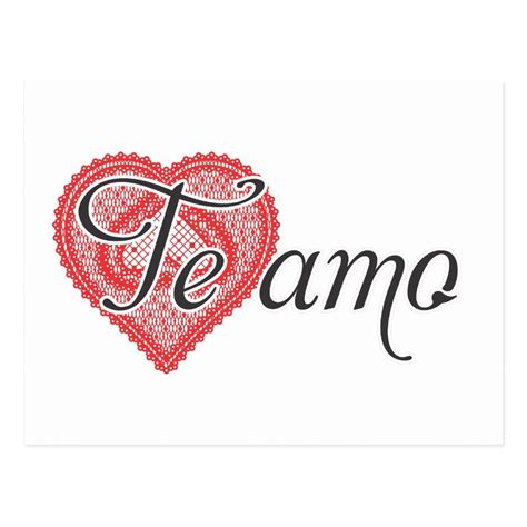 I love you in Spanish - Te amo Postcard | Zazzle | Love you, I love you ...