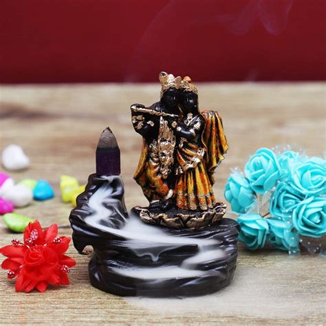 Buy Stab Loyal Lord Radha & Krishna Smoke Backflow Cone Incense ...