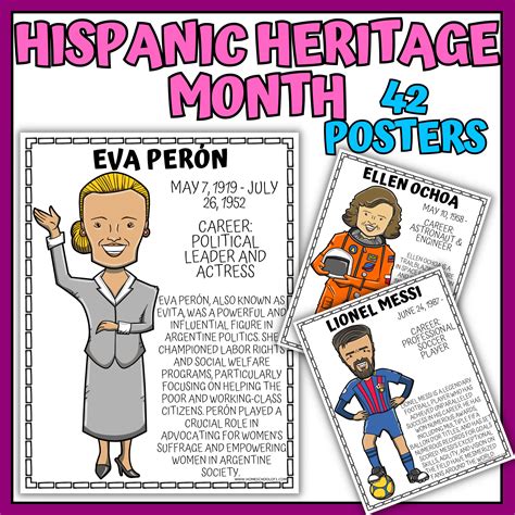 Hispanic Heritage Month Posters Free Printable