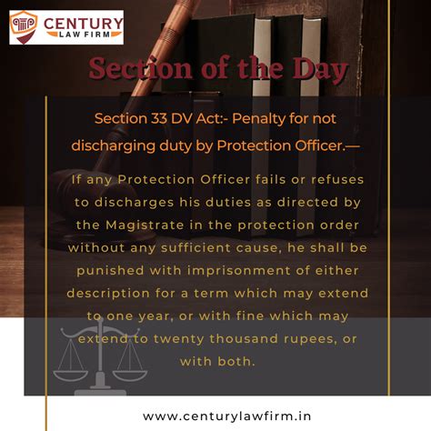 Section 33 DV Act- Penalty for not discharging duty by Protection ...