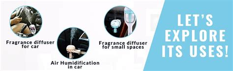 ANVEY® Car Air Humidifier Air Freshener Essential Oil Humidifier Car ...