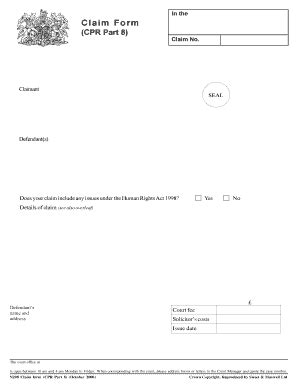 Fillable Online cpr claim form Fax Email Print - pdfFiller