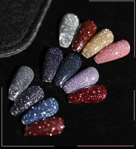 Gleevia Reflective Glitter Color Flashing Gel Polish UV/LED Lamp Cure ...