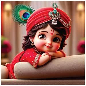 wallpics® Cute little Bal Gopal Baby God Krishna| Kanha Ji | Laddu Lord ...