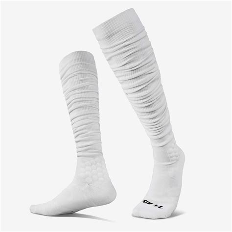 We Ball Sports Scrunch Football Socks, Extra Long Padded Sports Socks ...
