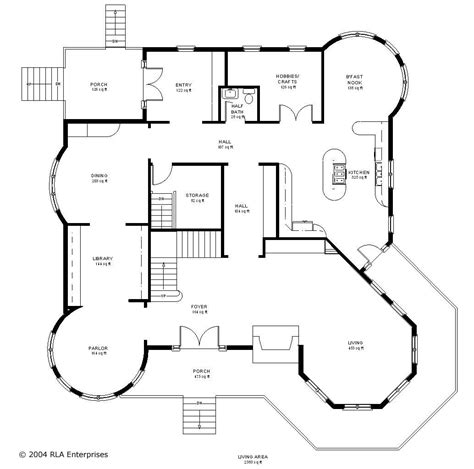 Victorian Mansion House Plans with Stairs