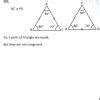 Draw a rough sketch of two triangles suchthat they have five pairs of ...