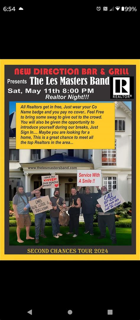 New Directions welcomes back The Les Masters Band for Realtors night ...